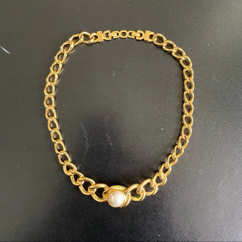 Vintage Dior Pearl Collar Necklace - Picture 1 of 5